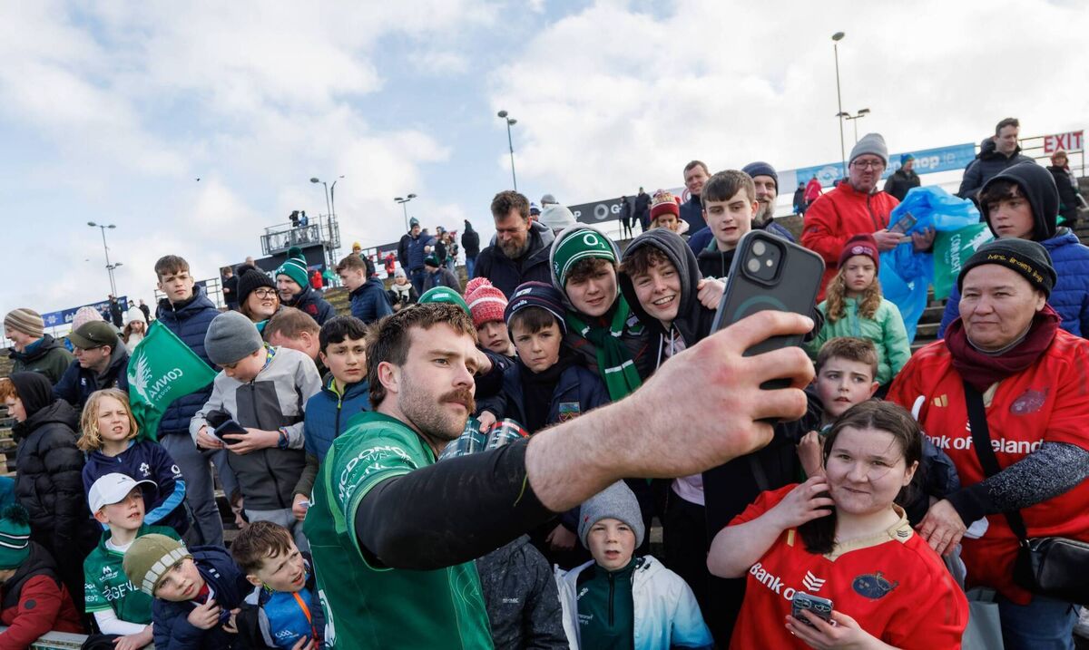Connacht’s Mack Hansen after the game Pic ©INPHO/James Crombie